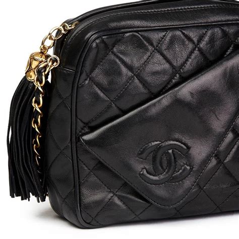 camera case chanel bag|Chanel vintage tassel camera bag.